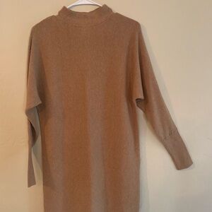 Tahari Camel Mock Cowl Neck Sweater or Tunic